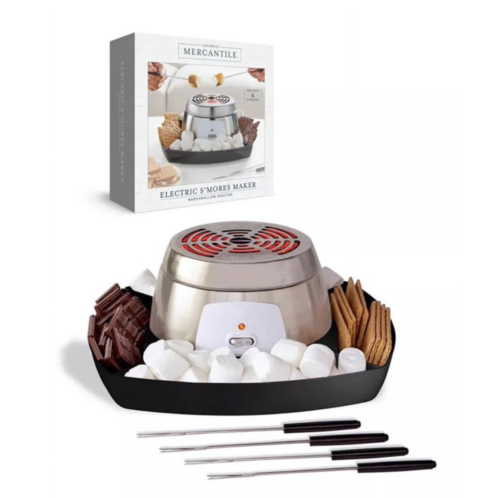 Studio Mercantile Electric Tabletop S’mores Maker for Indoors
