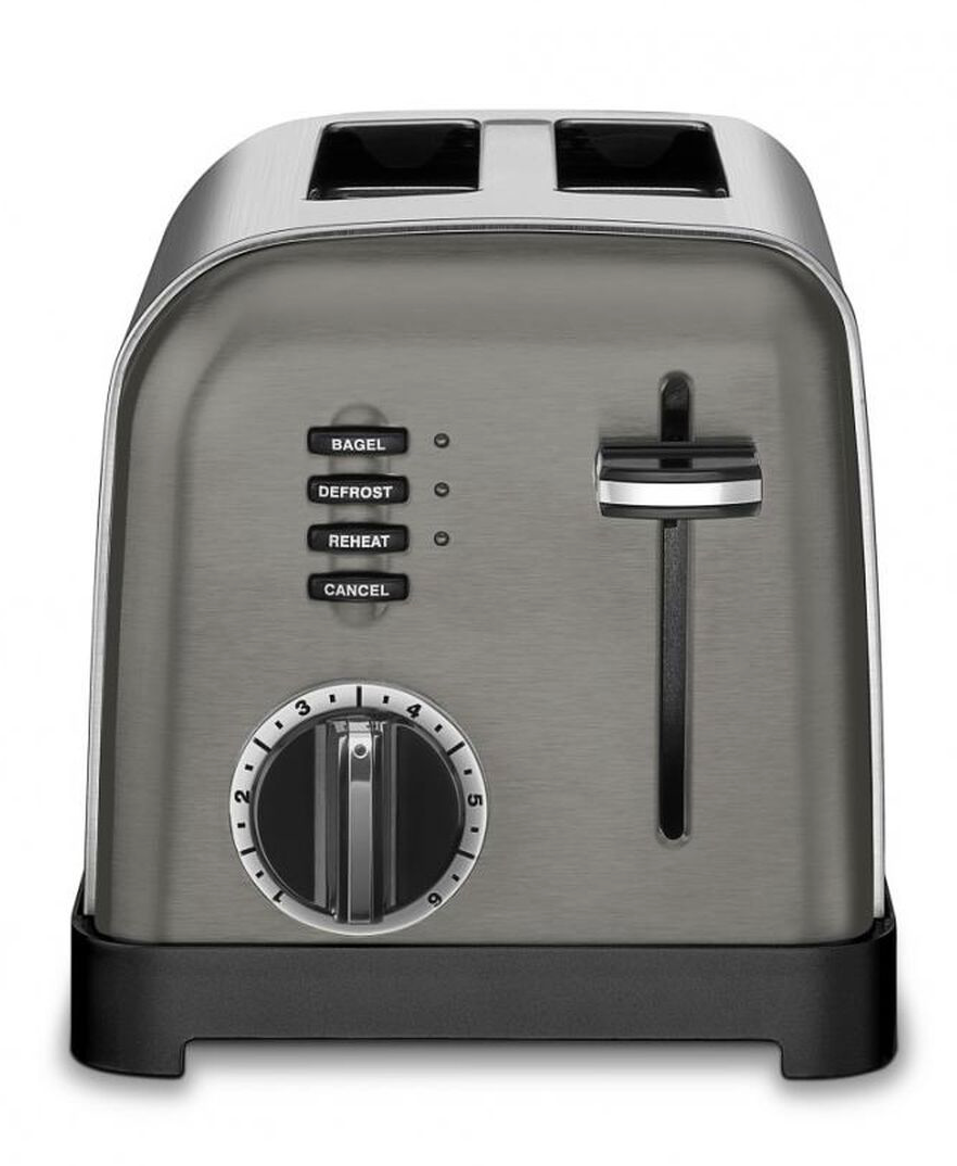 Cuisinart CPT-160BKS 2-Slice Metal Classic Toaster, Stainless Steel/Black