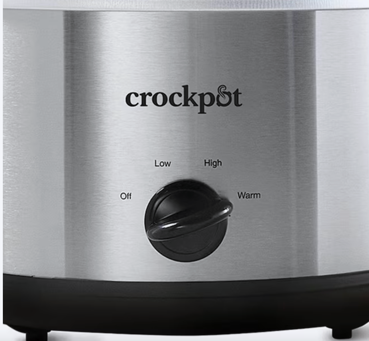 Crock-Pot 4.5 Quarts Manual Design Series Slow Cooker w/3 Heat Settings, Silver
