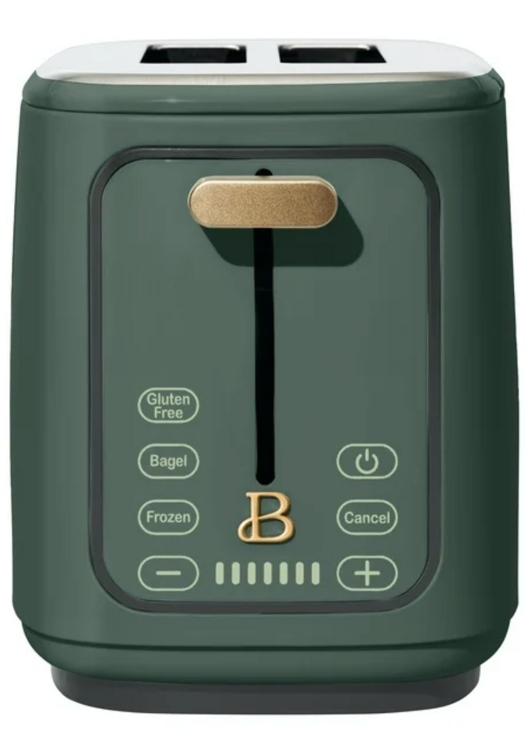Beautiful 2 Slice Toaster with Touch-Activated Display, Thyme Green by Drew Barrymore