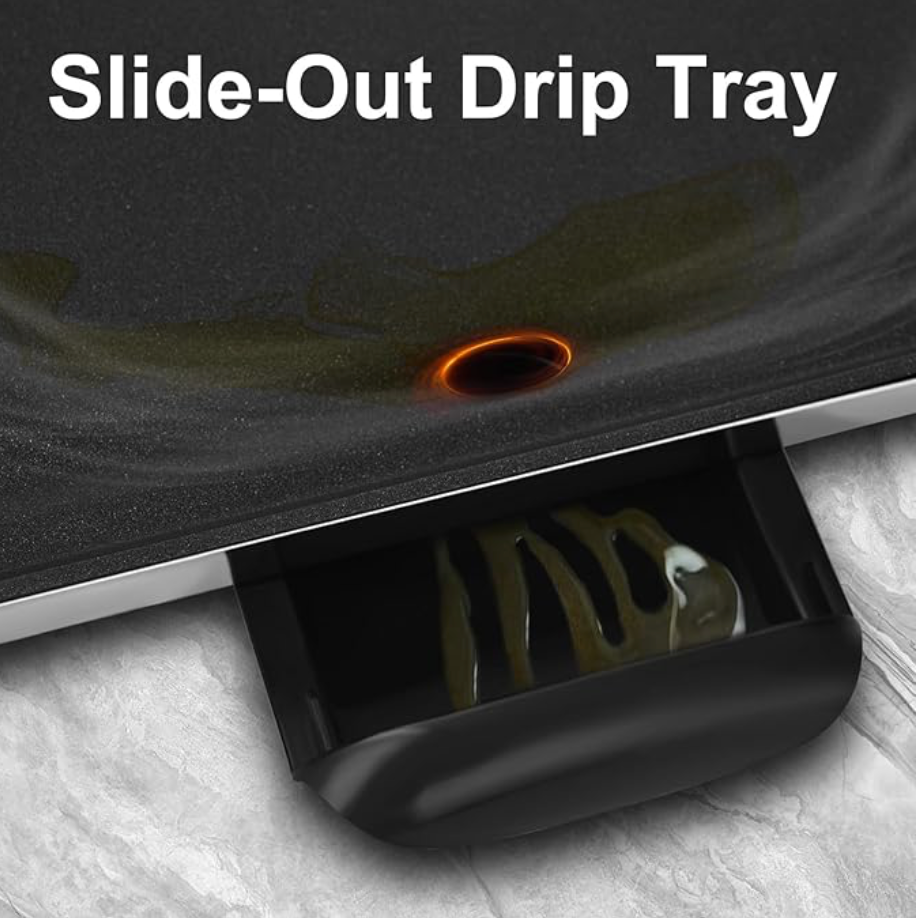 AEWHALE 35" Electric Nonstick Extra Large Griddle Grill-Teppanyaki Grill BBQ Indoor/Outdoor with Adjustable Temperature,Detachable for Easy Cleaning,Extra Wide