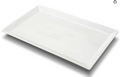 MIECOO Large Serving Platter, 18.5" x 11.5" White Serving Tray, Rectangular Porcelain Plate for Party, Wedding, Birthday, Entertaining, Food, Appetizer, Fruit, Sushi, Dessert