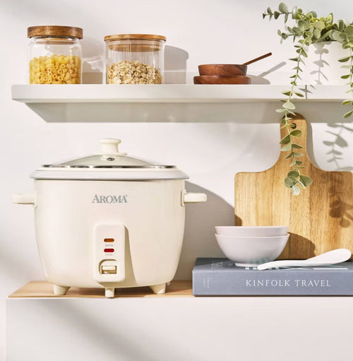 Aroma 16 Cup Rice Cooker with Pop Up Steam Tray
