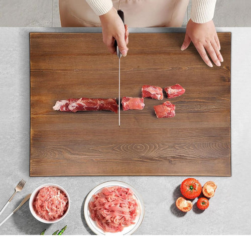 30"X22" Noodle Board For Gas Stovetop, Noodle Board Stove Cover, Stove Top Cover, Noodle Board Stove Covers With Built-In Handles, Durable Extra Thick Pine Wood