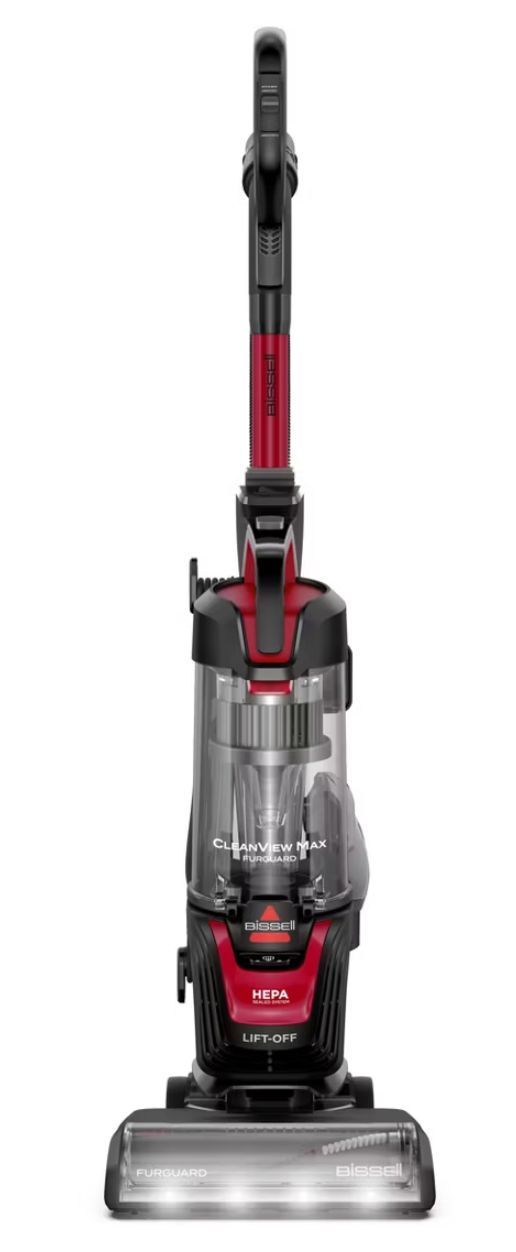 BISSELL CleanView Max FurGuard LiftOff Pet Hair Pick-Up Vacuum Cleaner 4243 25' 11.7" Black