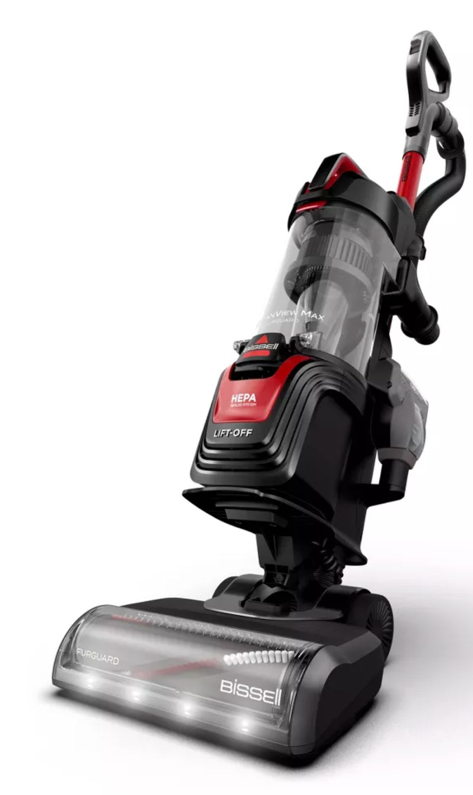 BISSELL CleanView Max FurGuard LiftOff Pet Hair Pick-Up Vacuum Cleaner 4243 25' 11.7" Black